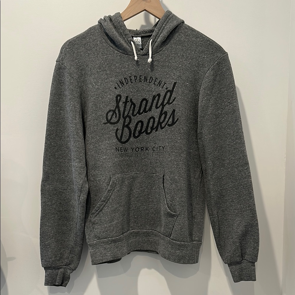 Alternative Apparel/ Strand Books Gray Sweatshirt Hoodie - Picture 1 of 5